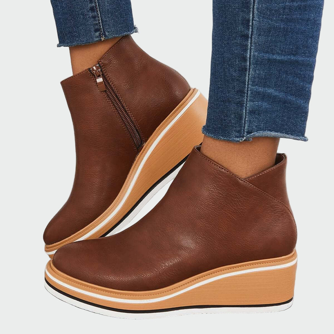 Botins de couro ortopédicos