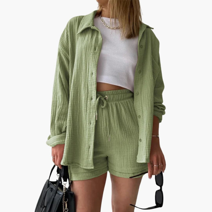 Vitoria | Conjunto de duas peças chique e descontraído