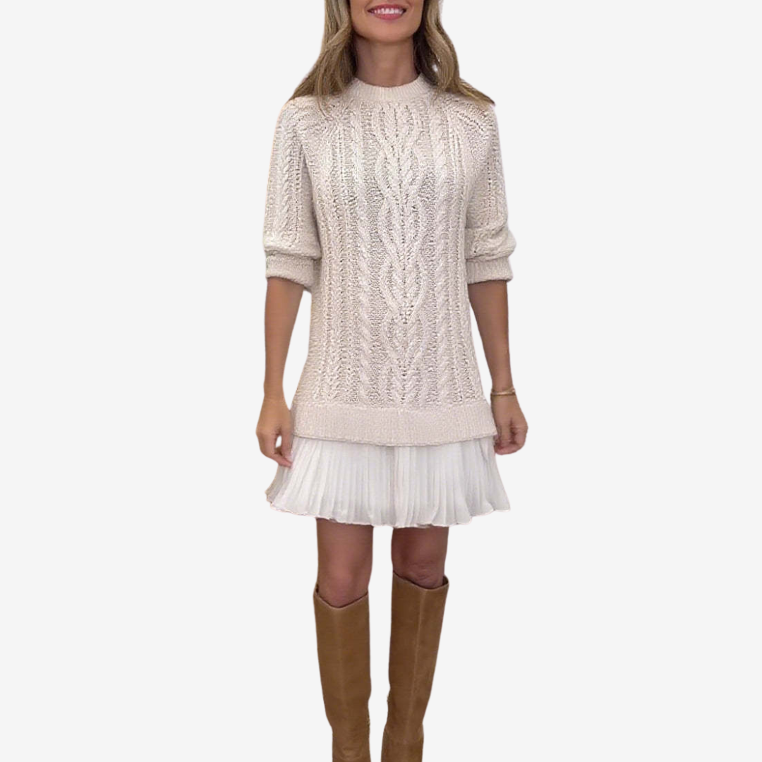 Gaely™ – Vestido de Malha com Toque Feminino