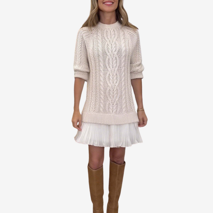 Gaely™ – Vestido de Malha com Toque Feminino