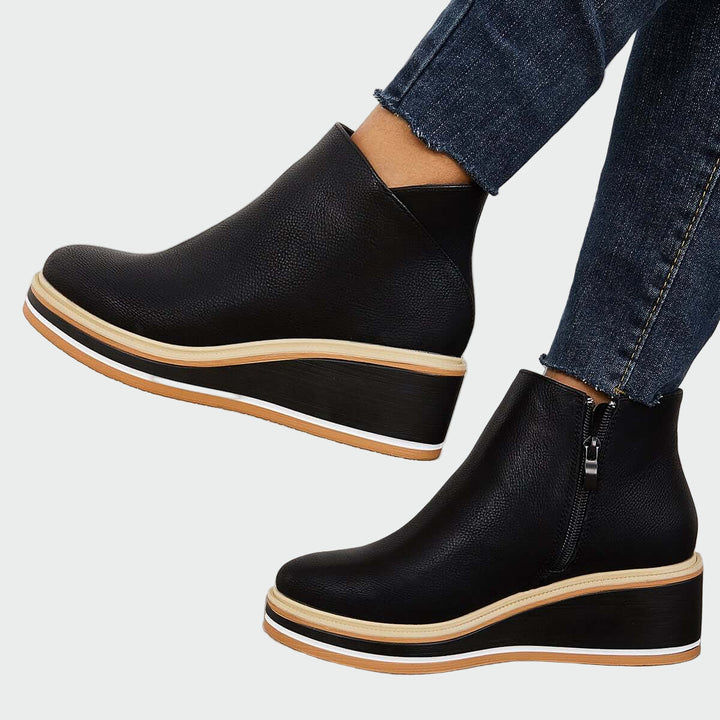 Botins de couro ortopédicos