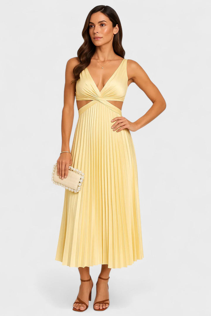 Camilla™ - Vestido Sem Mangas /Midi