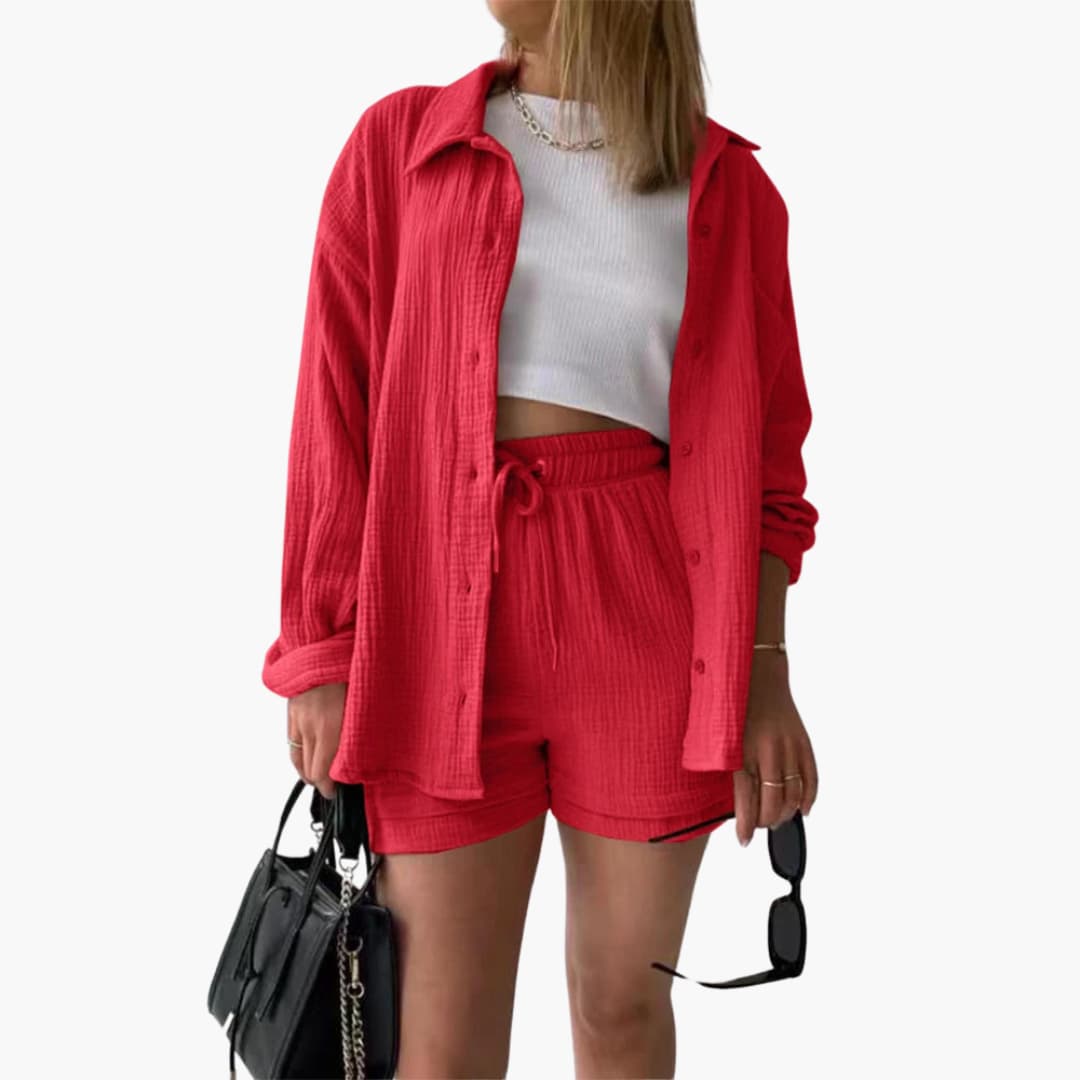 Vitoria | Conjunto de duas peças chique e descontraído