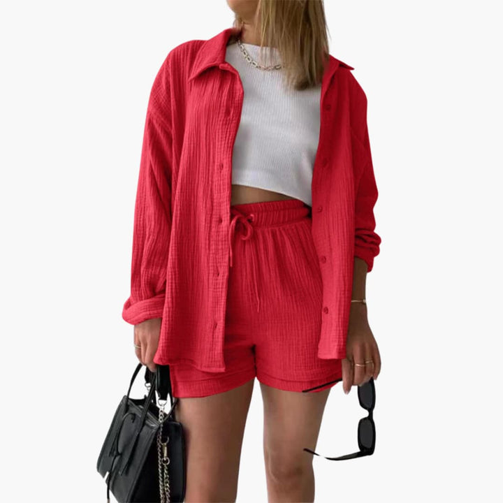 Vitoria | Conjunto de duas peças chique e descontraído