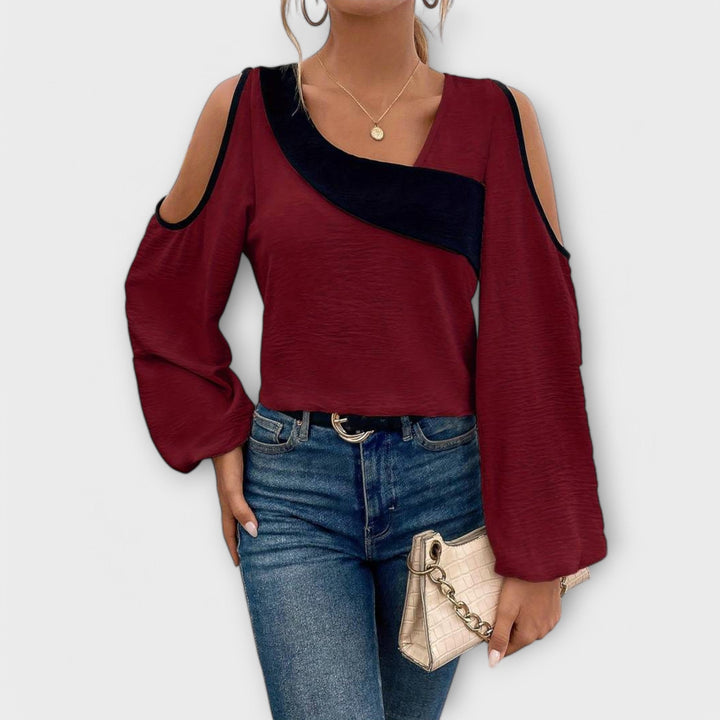 Scarlett - Blusa com decote quadrado