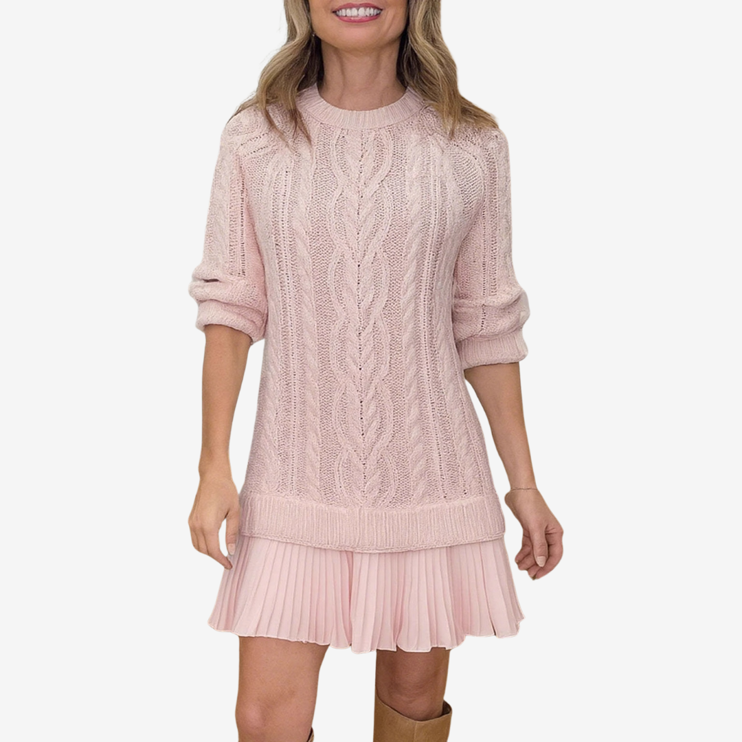 Gaely™ – Vestido de Malha com Toque Feminino