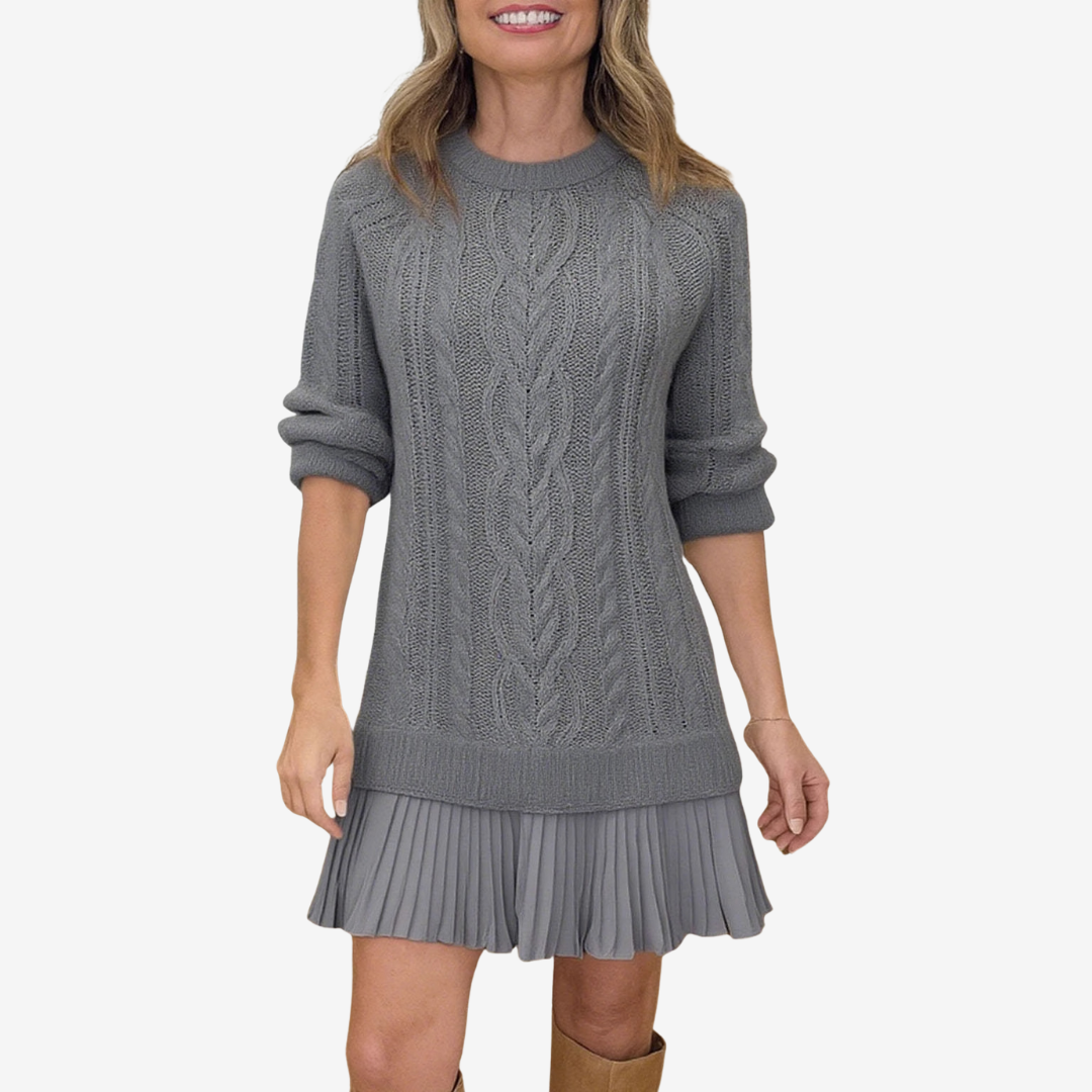 Gaely™ – Vestido de Malha com Toque Feminino
