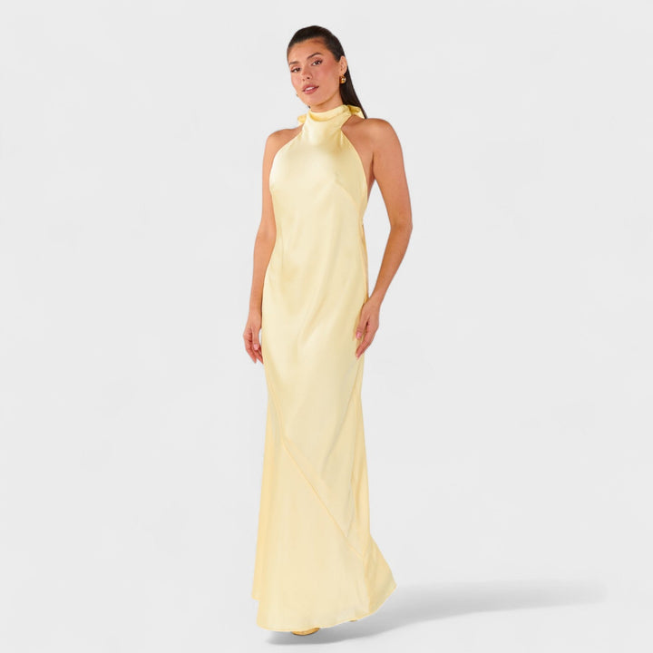 Martina - Vestido com laço de cetim