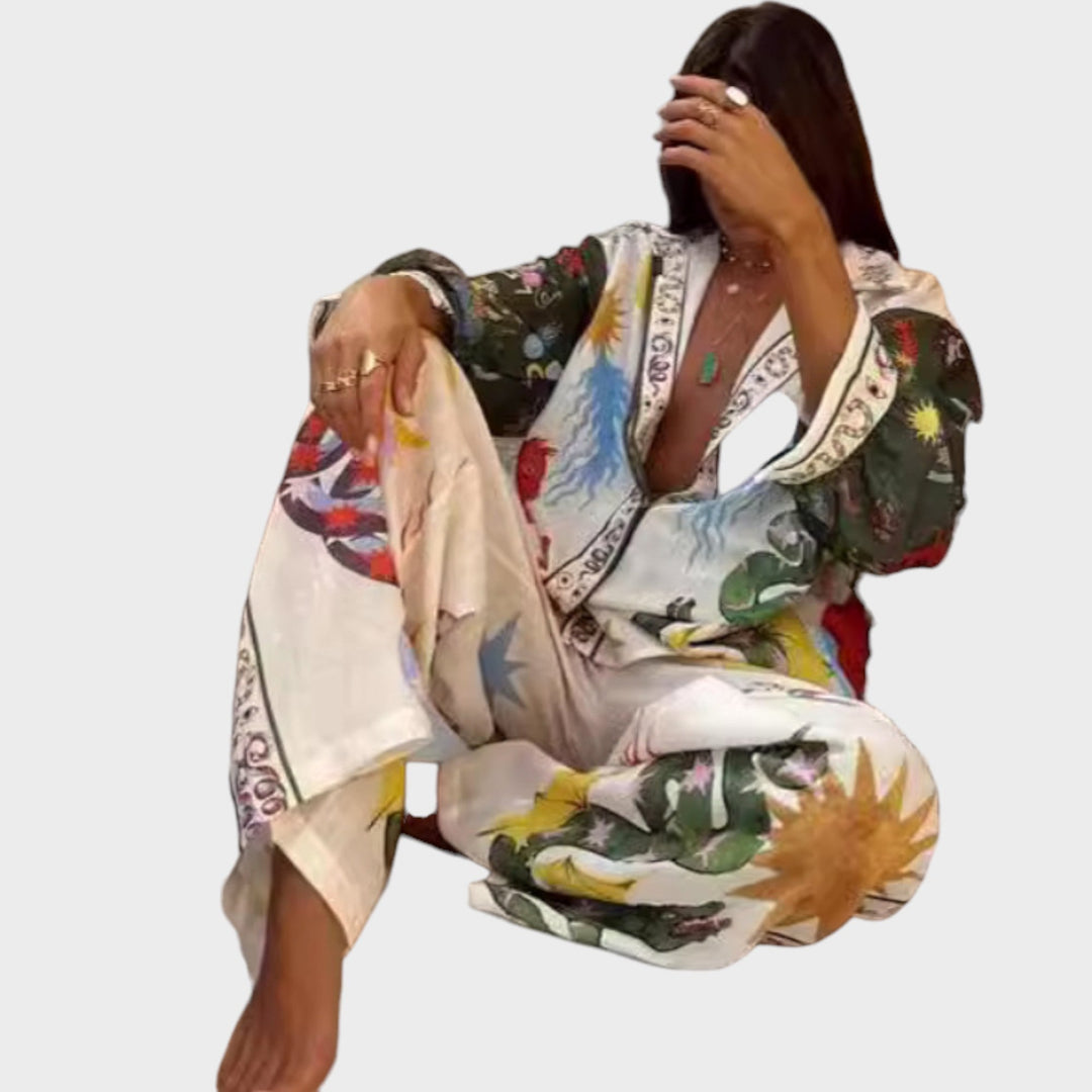 Stella - Conjunto de duas peças elegante para mulher