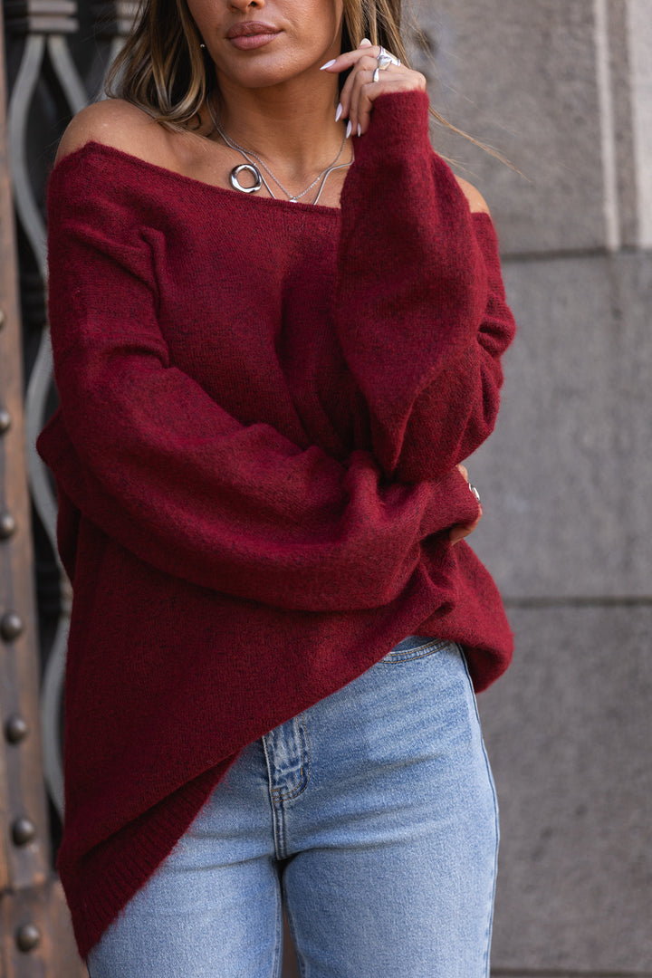 Camisola laço nas costas - bordeux