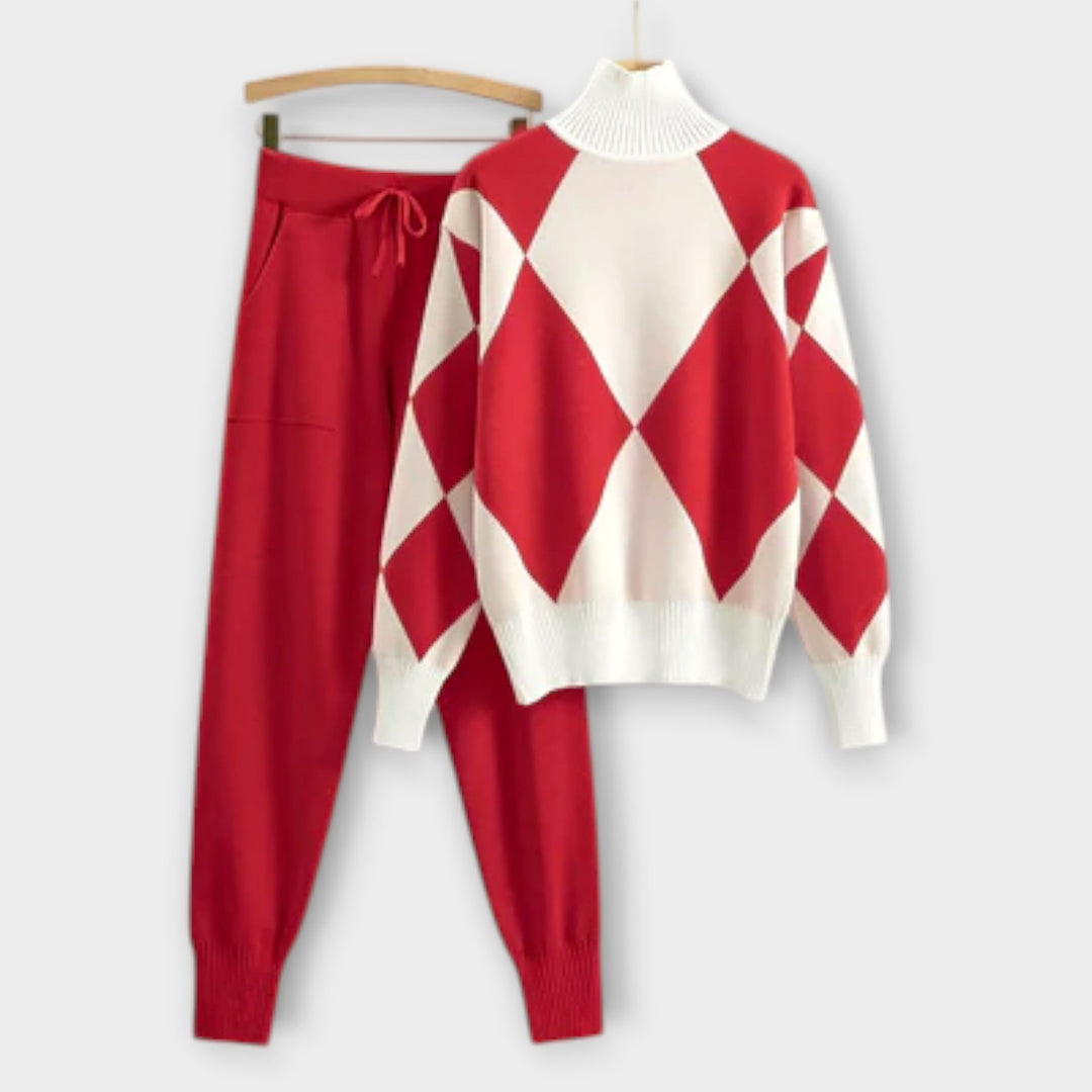 Laura - Conjunto elegante de duas peças