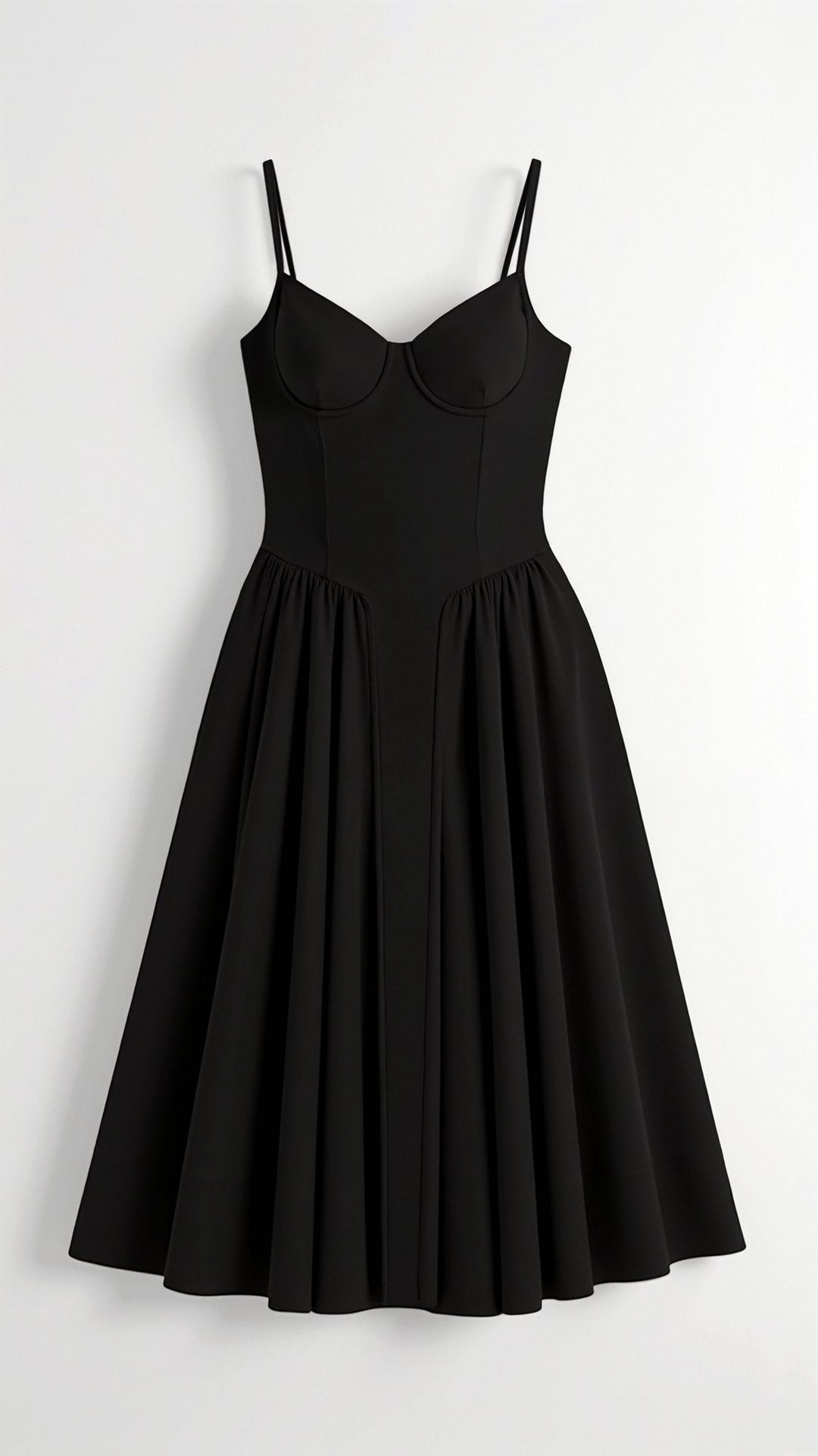 Odette Élégance | Vestido midi com corpete estruturado