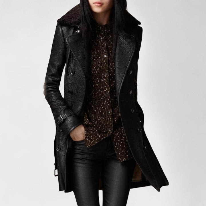 Joana – Casaco Elegante 3/4 em Pele