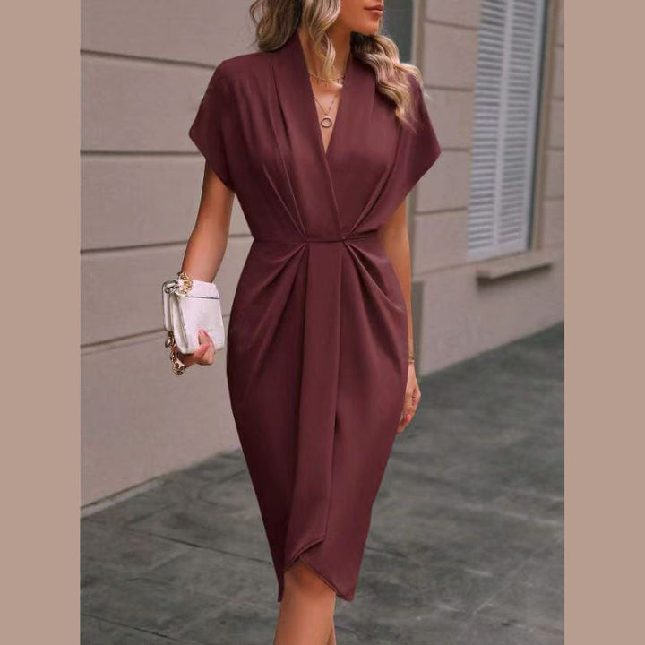 Kaye | Vestido Midi Envelope Elegante