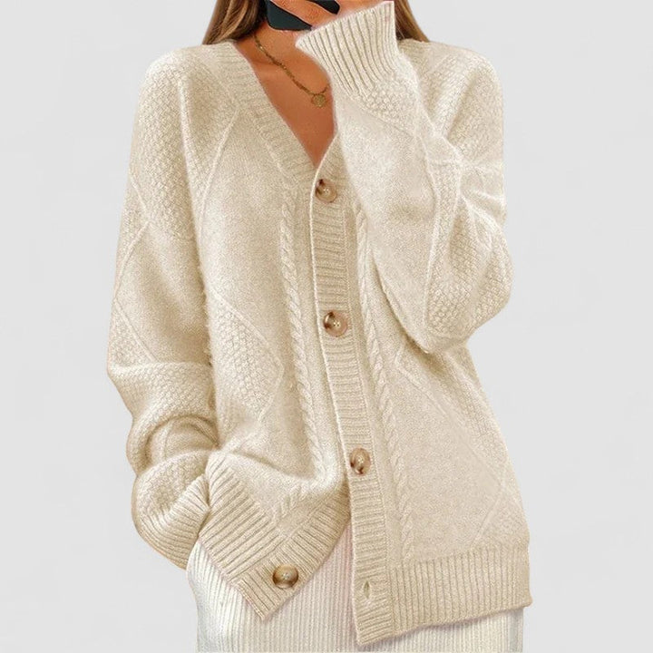 Éloise | Cardigan de Malha Canelada