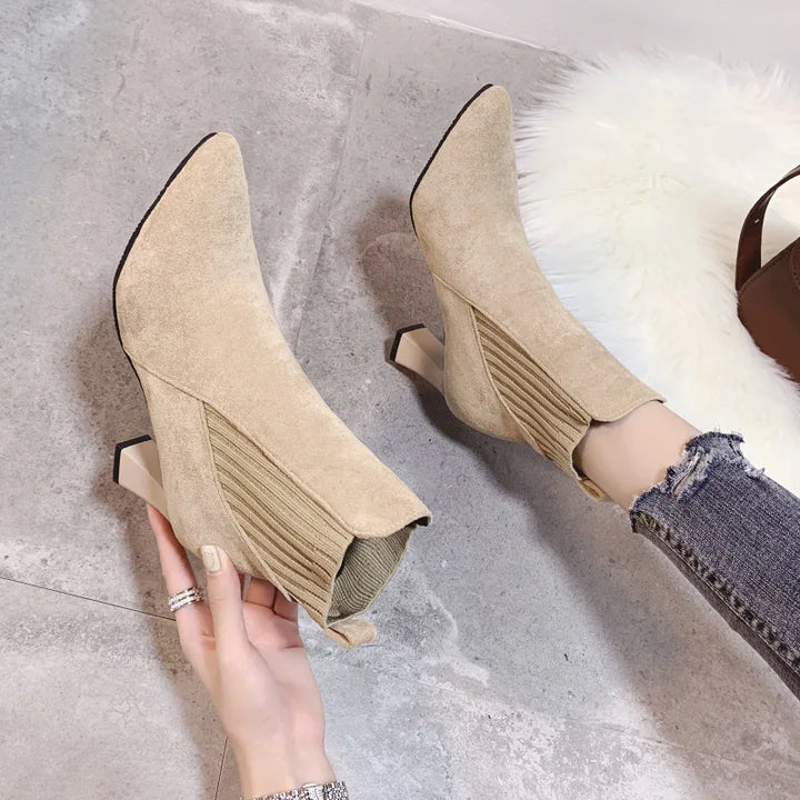 Rita–Botas com plataforma em camurça