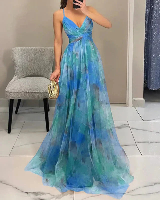 Madeline | Vestido Longo Floral para uma Elegância sem Esforço