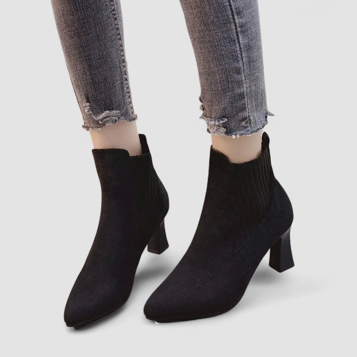 Rita–Botas com plataforma em camurça