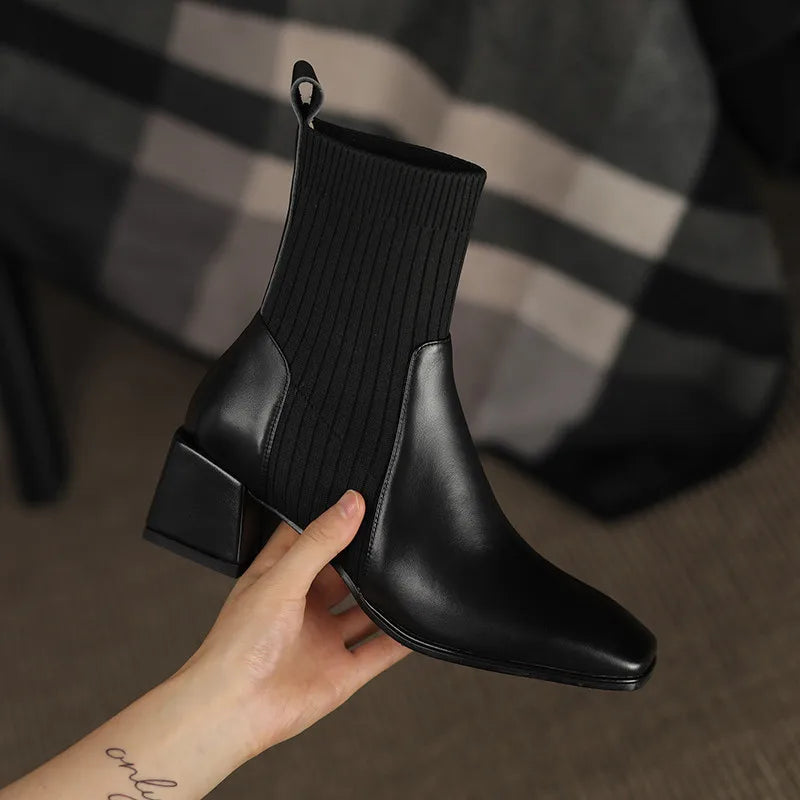 Lulu–Botas com plataforma, Conforto e Elegância Feminina