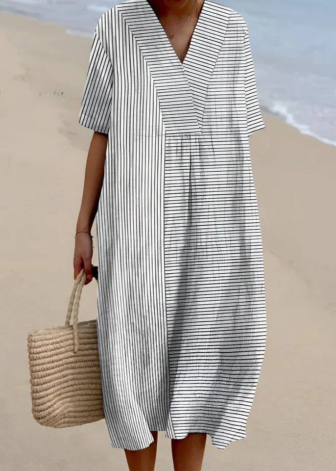 Imelda | Elegante vestido geométrico