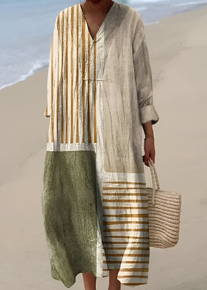 Imelda | Elegante vestido geométrico