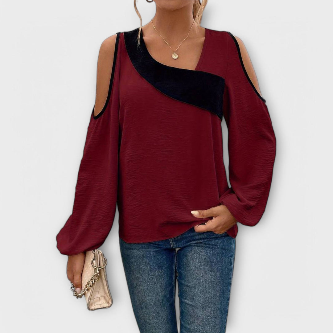 Scarlett - Blusa com decote quadrado