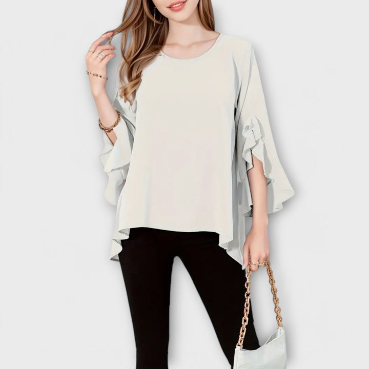 Aria - A blusa de primavera perfeita com um decote redondo