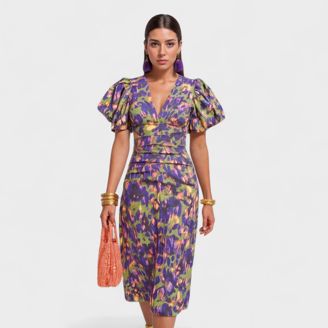 Lily - Vestido Fuego Tropical