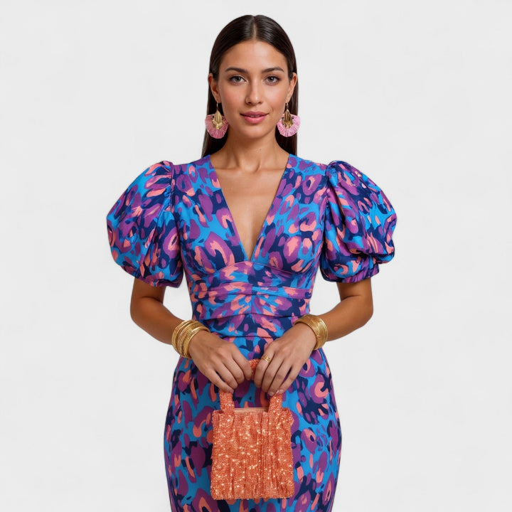 Lily - Vestido Fuego Tropical