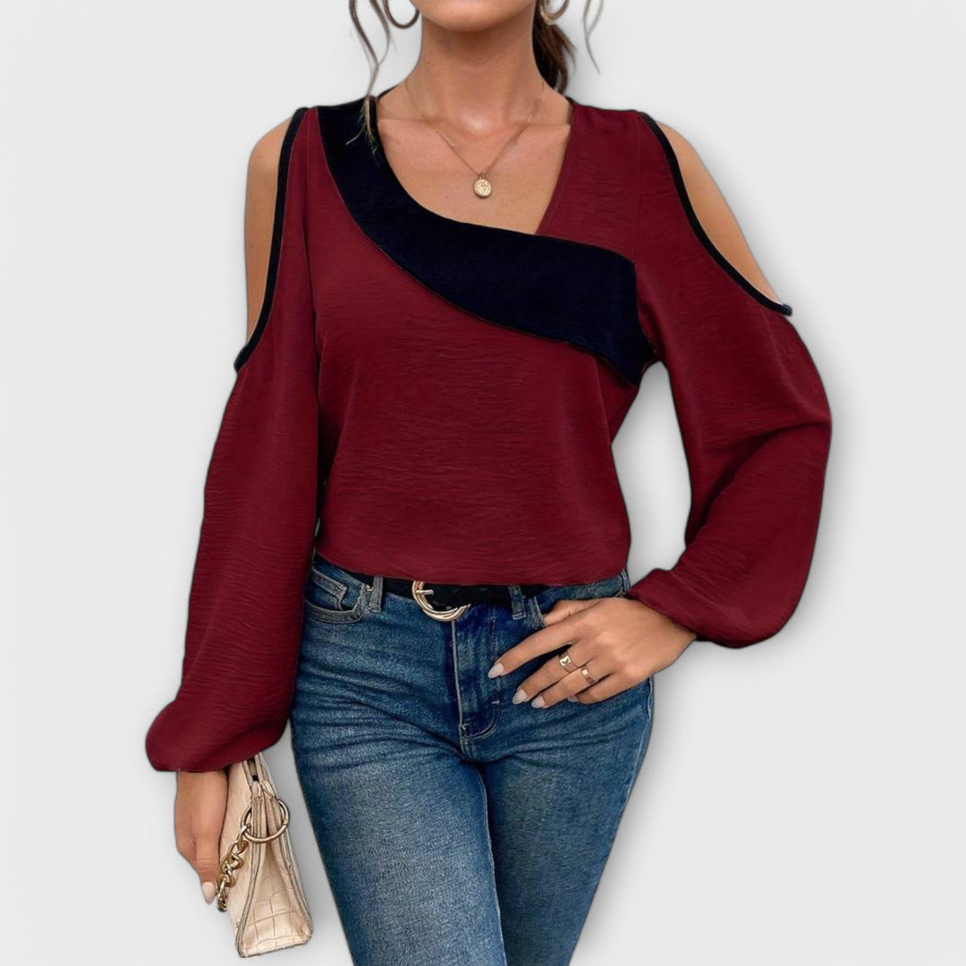Scarlett - Blusa com decote quadrado