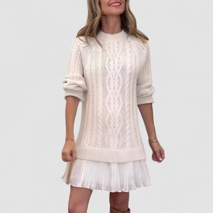 Gaely™ – Vestido de Malha com Toque Feminino