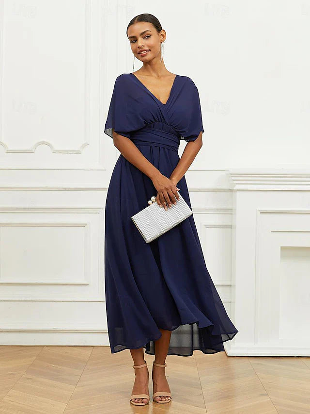 Helena | Vestido Helena Midi Formal com Decote em V