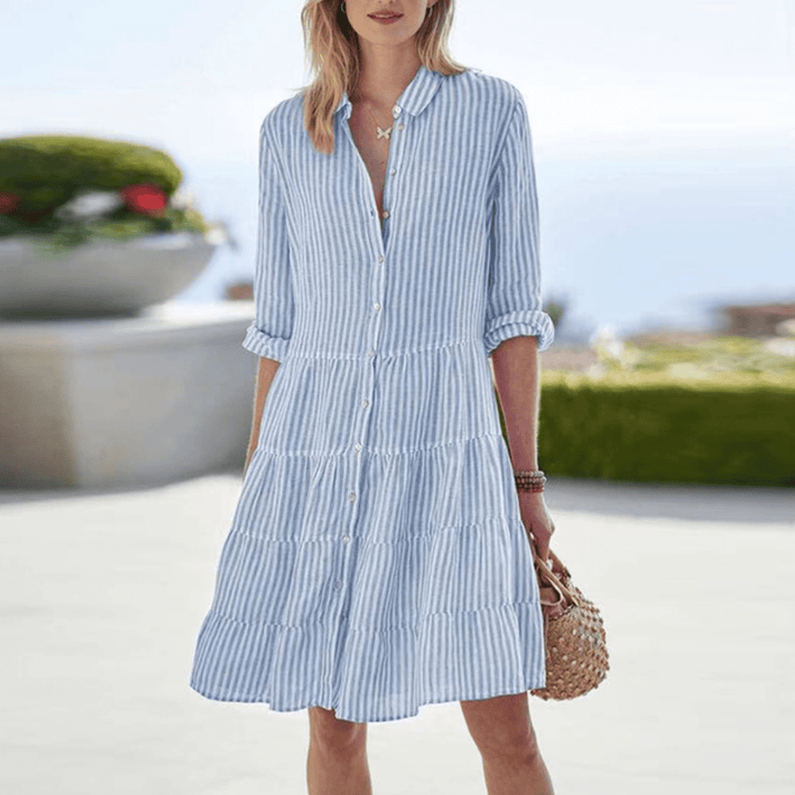 Anna – Vestido de Verão às Riscas